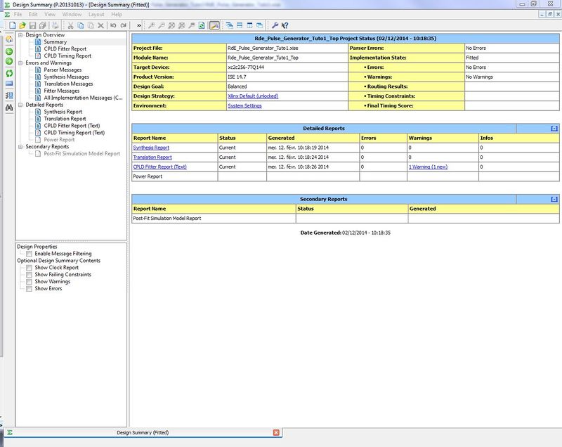 ISE - Design summary