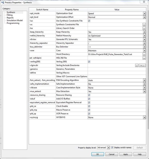 ISE - Process Properties